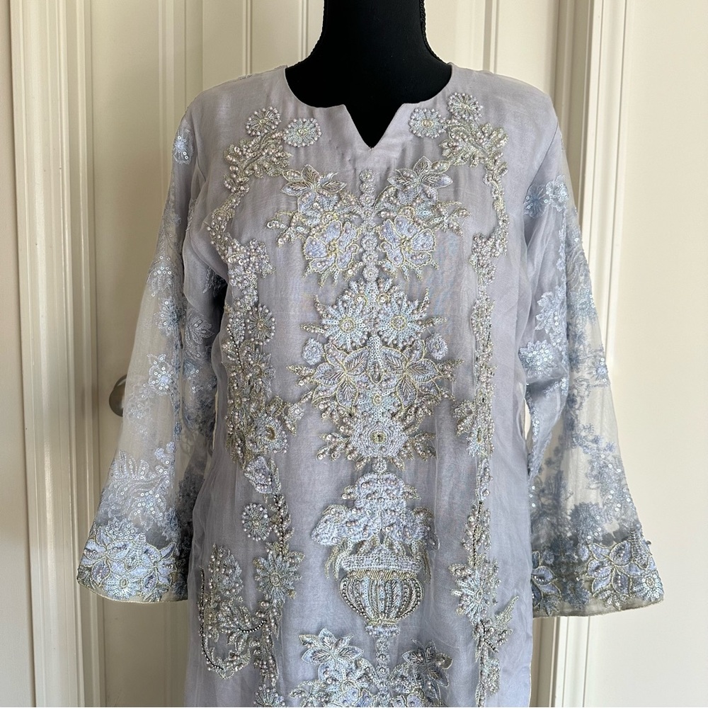 Pakistani Indian eid semi formal shalwar qameez dupatta